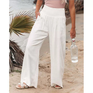 Solea Smocked Wide-Leg Pants