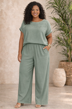 Relaxed Textured Two-Piece