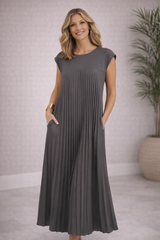 Luna Pleated Maxi Dress