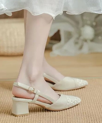 Pointed Slingback Heels