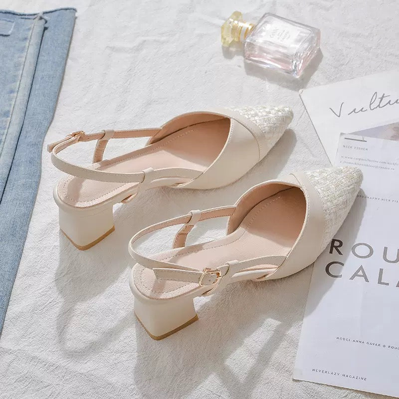 Pointed Slingback Heels