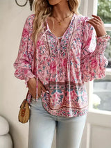 Bohemian Floral  Blouse