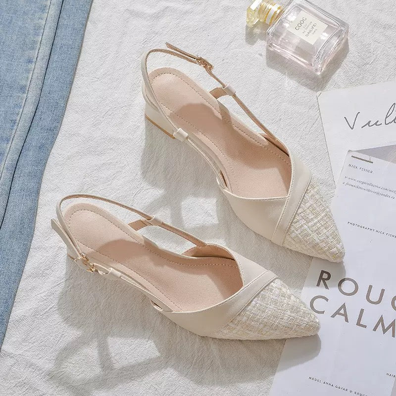 Pointed Slingback Heels