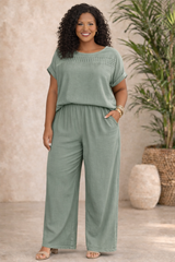 Relaxed Textured Two-Piece