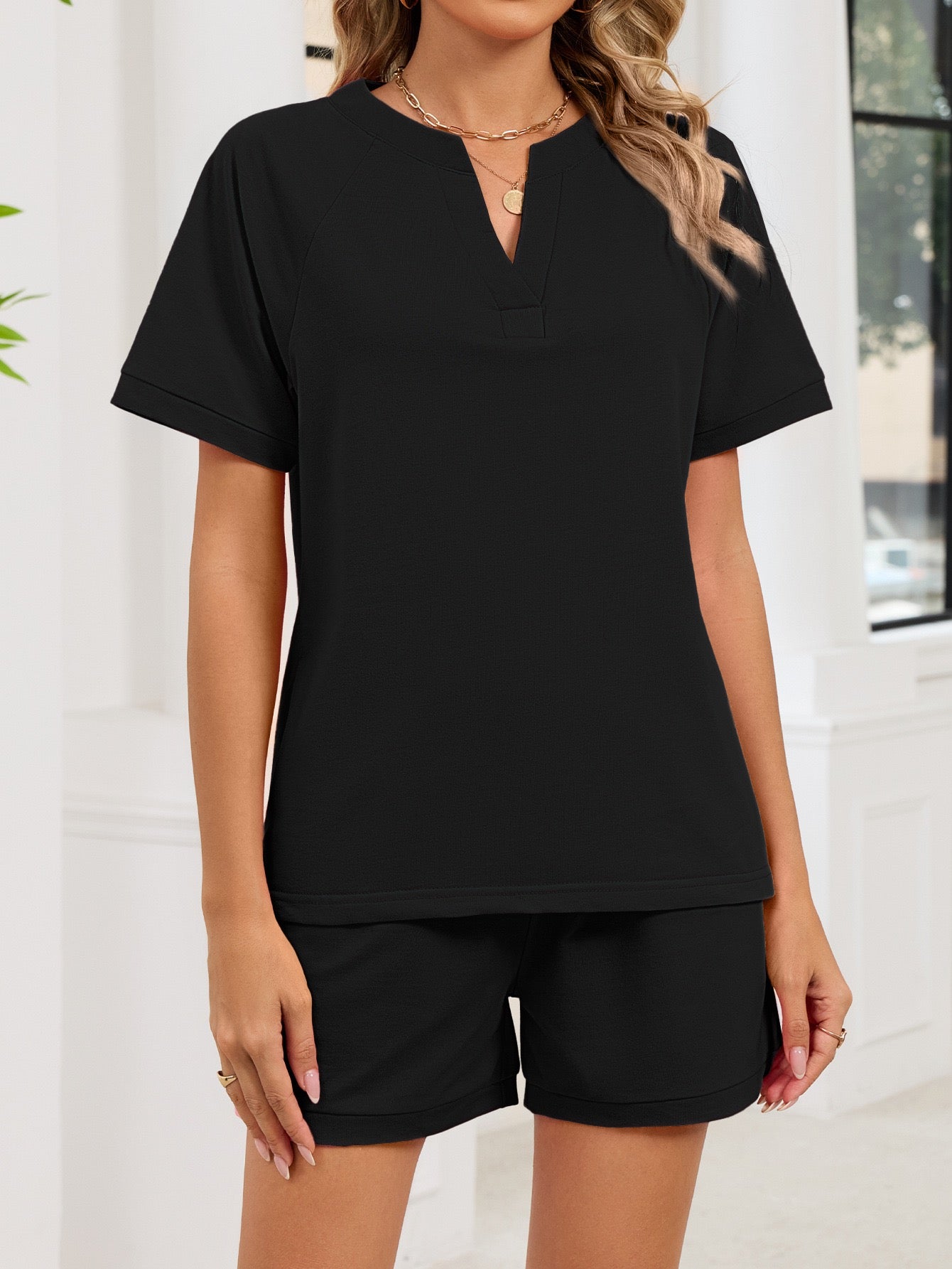 Relaxed Two-Piece Shorts Set