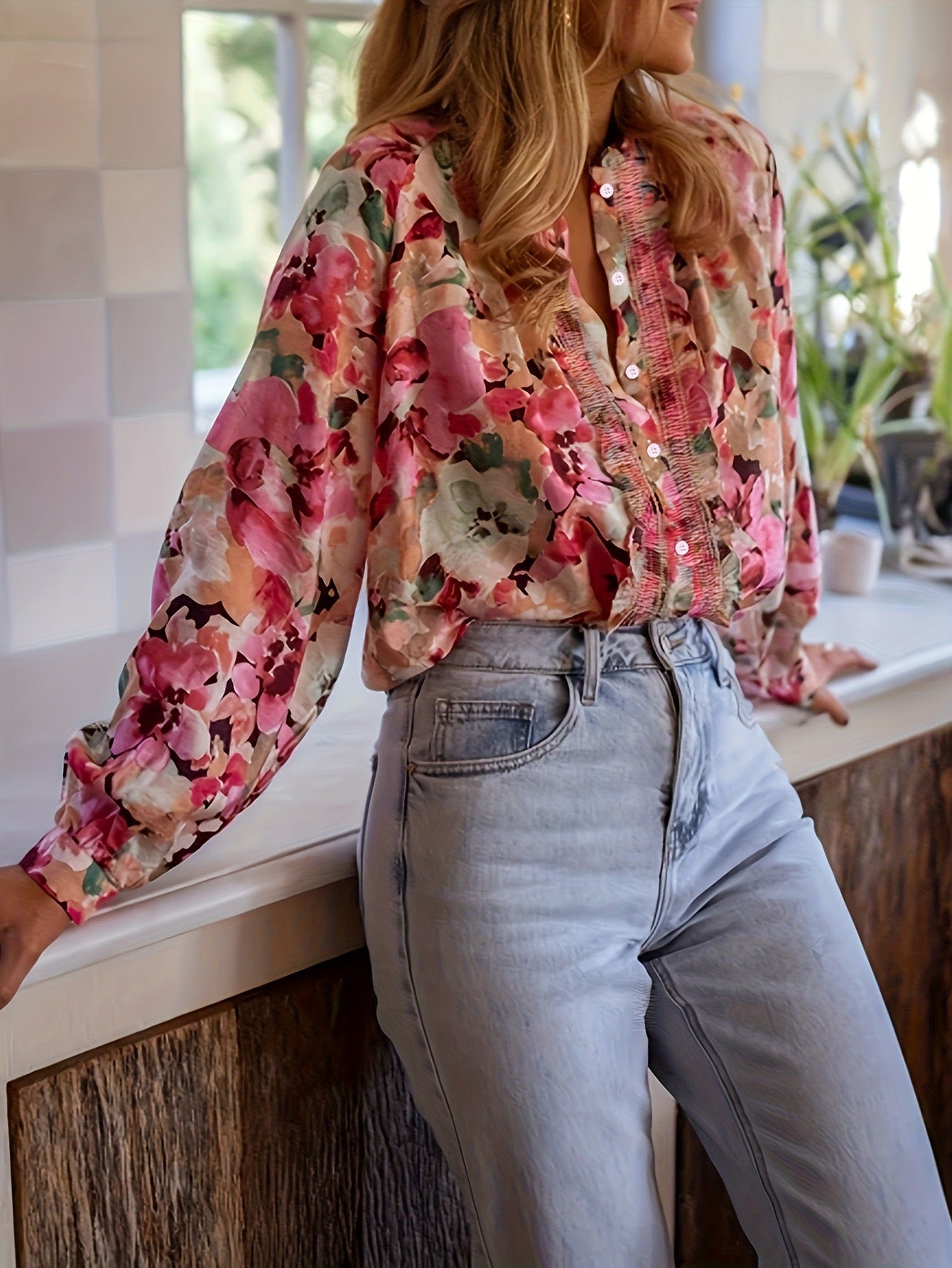 Floral Long Sleeve Blouse