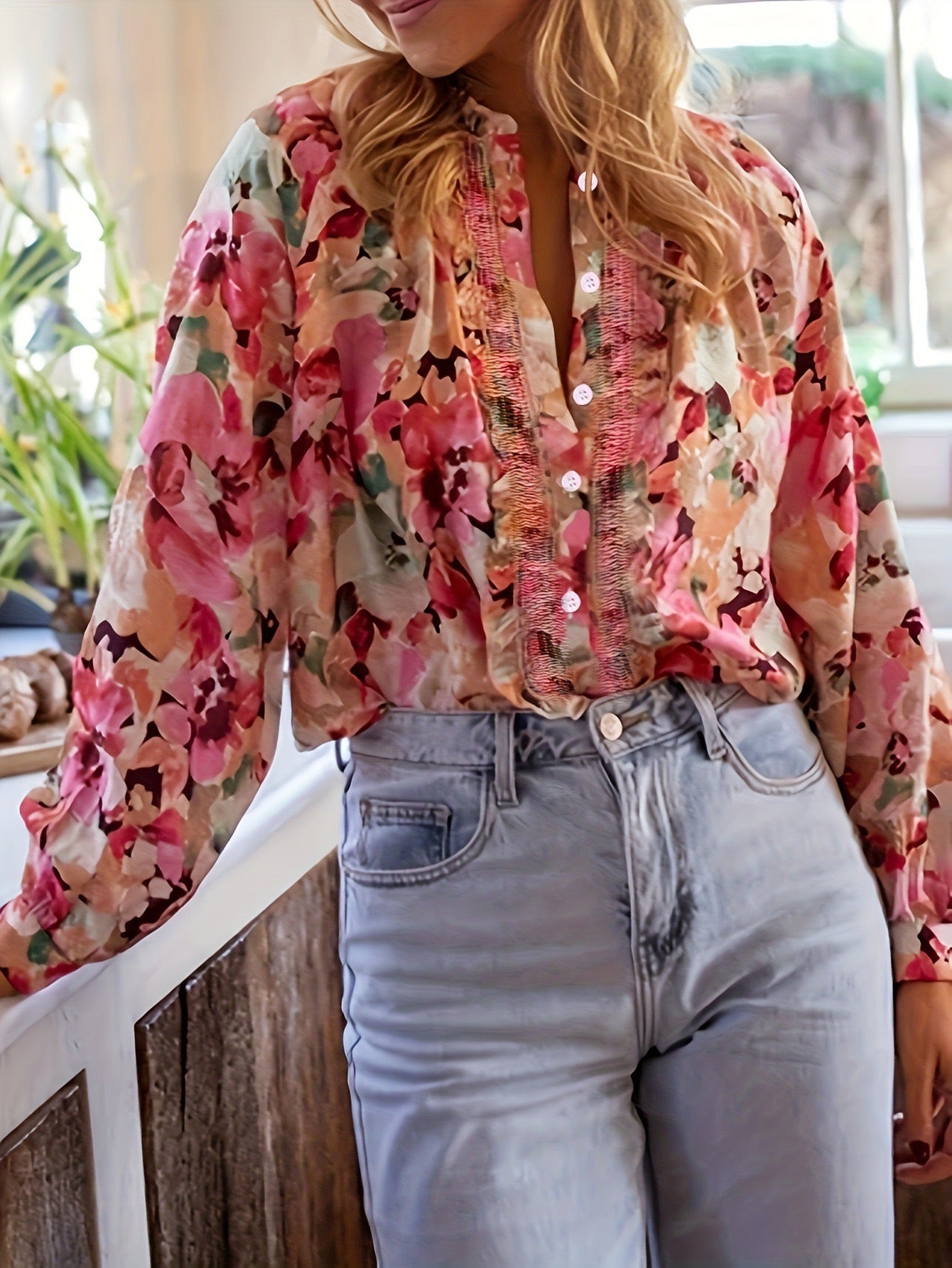 Floral Long Sleeve Blouse