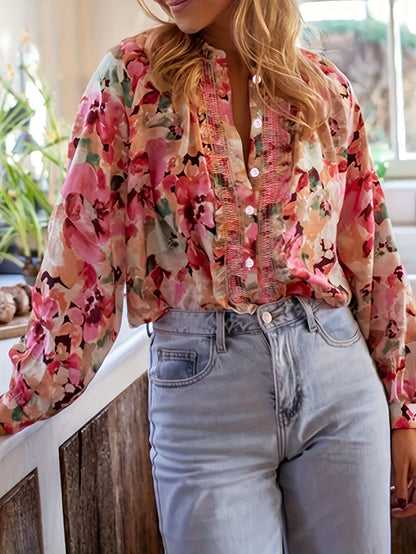 Floral Long Sleeve Blouse