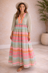 Flowy Bohemian Maxi Dress
