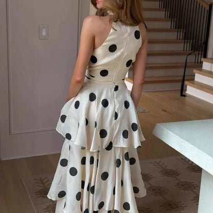 Monroe Polka Dot Maxi Skirt Set