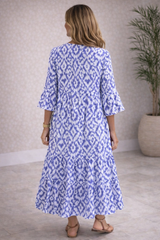 Bohemian  Maxi Dress with Tassel Tie Detail