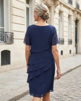 Elegant Layered Midi Dress